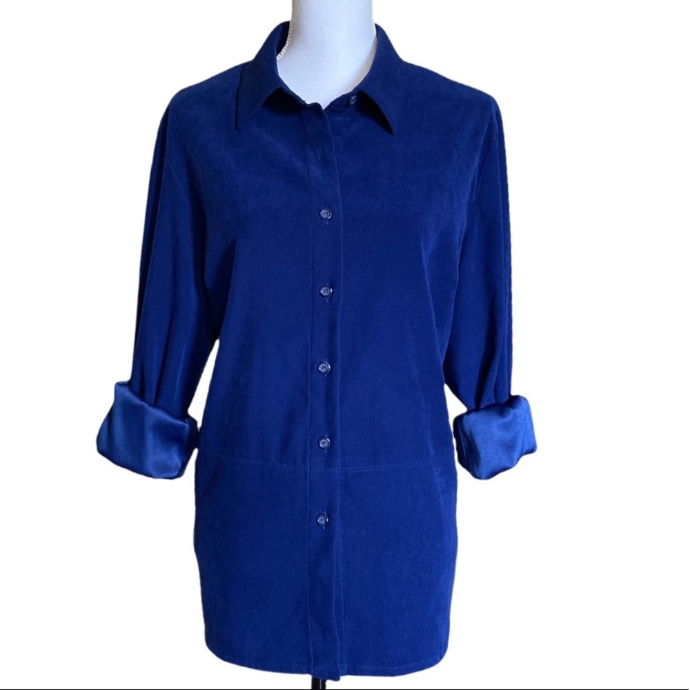 Talbots Button Front Shirt Sz. L - Picture 5 of 6